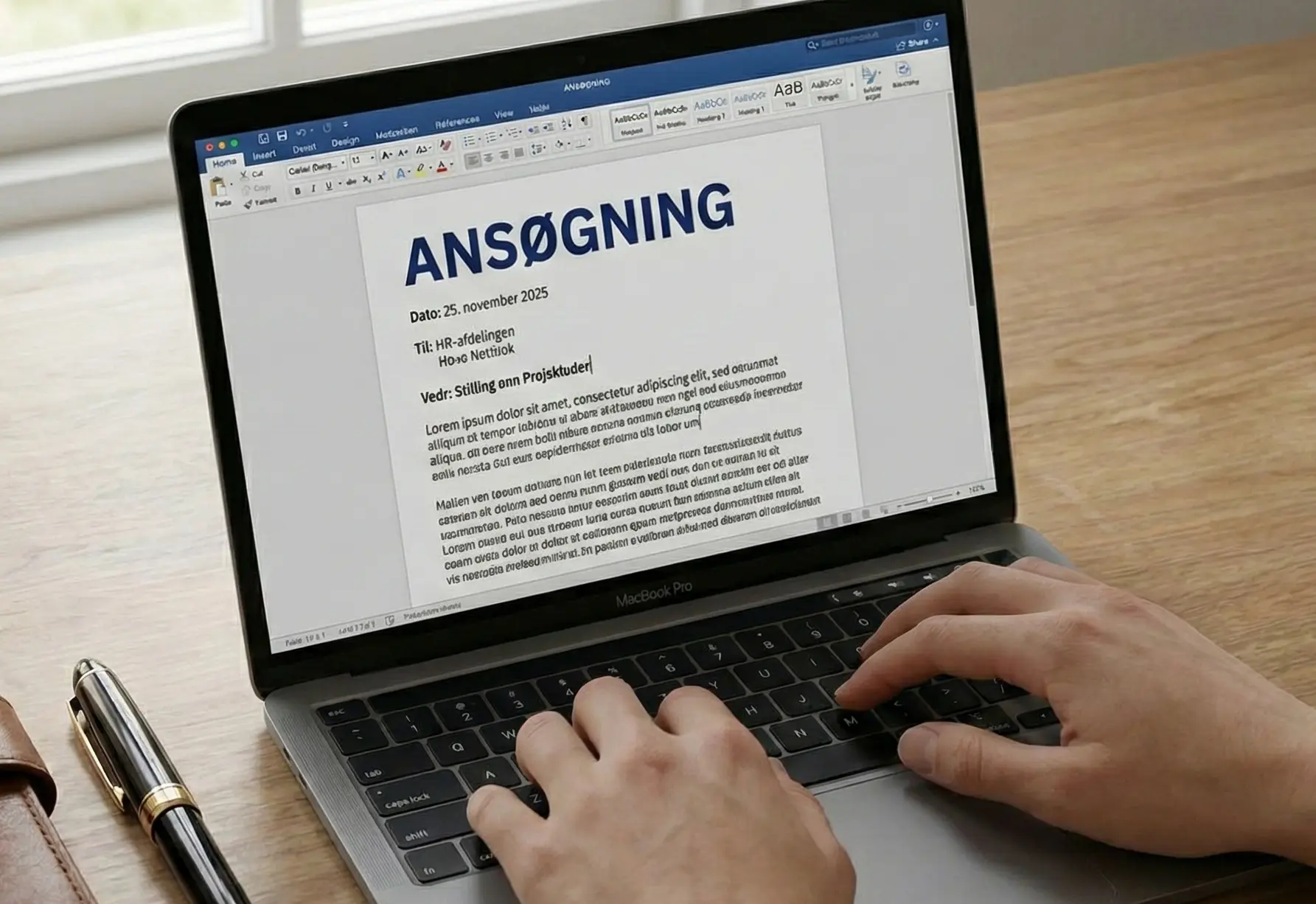 Ansøgning